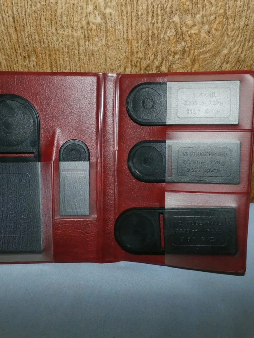Vintage Fisch Instruments Gold Coin Identification Wallet Set 1 & 2
